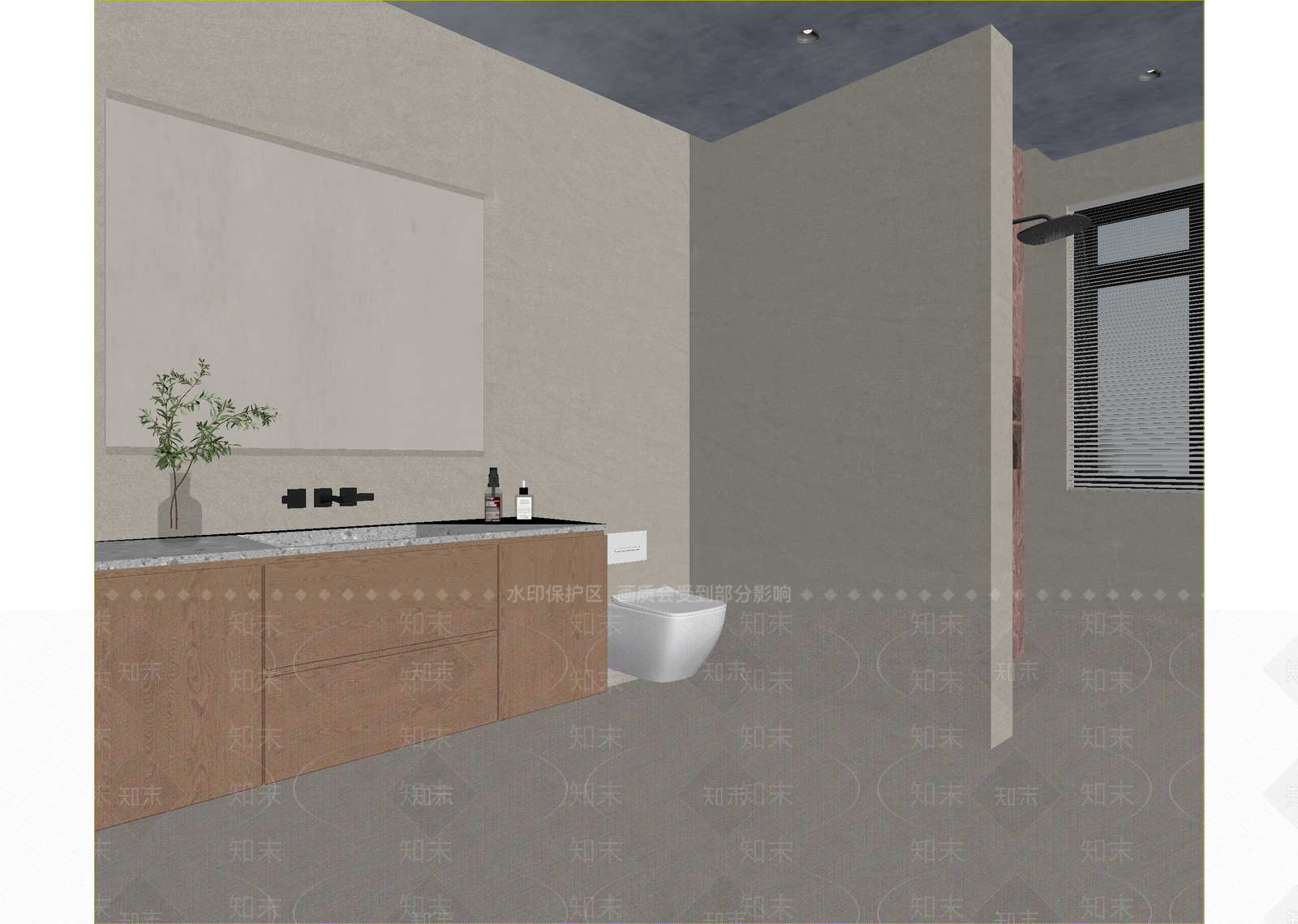 现代卫生间3D模型下载【ID:1215177601】