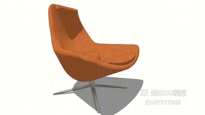 蛋壳椅SU模型下载【ID:47717503】