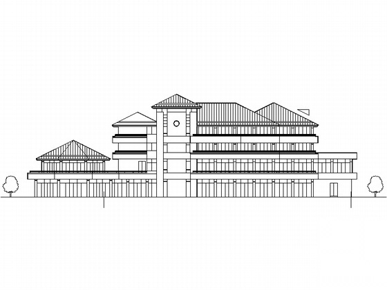 某三层疗养院建筑设计方案施工图下载【ID:160724100】