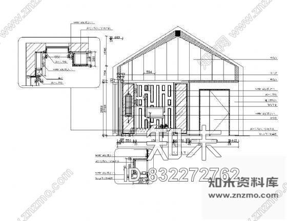 图块/节点样板房电视墙装修详图施工图下载【ID:832272762】