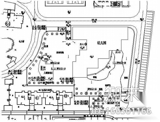 山东某小区幼儿园环境景观设计施工图cad施工图下载【ID:166301166】