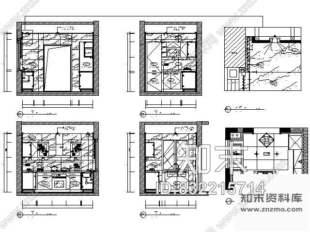 图块/节点别墅厨房装修详图施工图下载【ID:832215714】