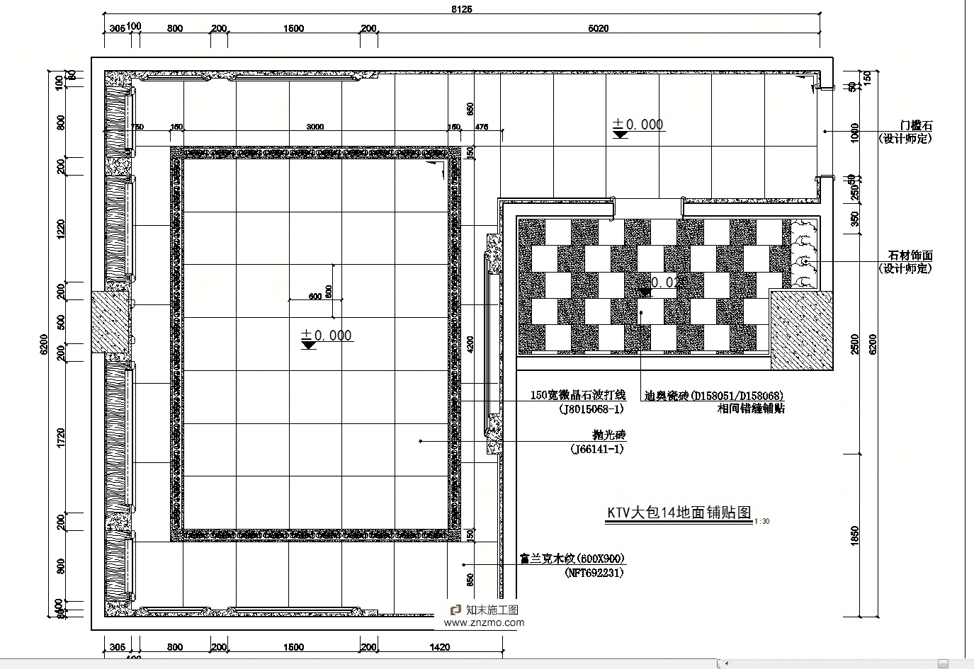 KTV包房样本图纸cad施工图下载【ID:76889253】