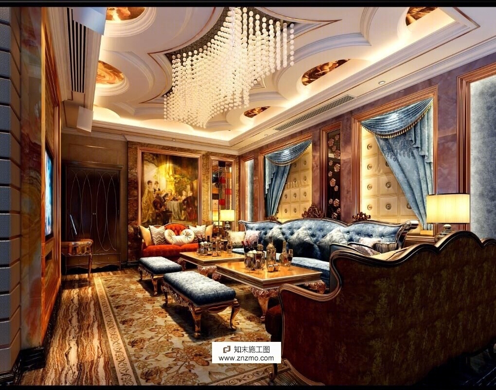 KTV包房样本图纸cad施工图下载【ID:76889253】