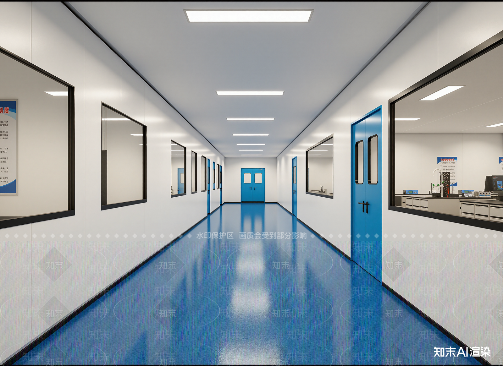 现代走廊3D模型下载【ID:1214630624】