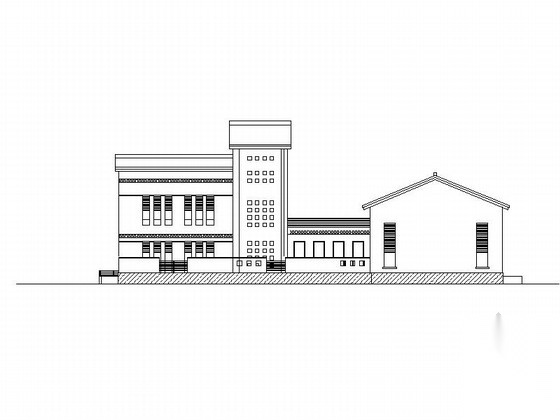 [云南]两层社区活动中心建筑施工图cad施工图下载【ID:160732185】