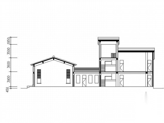 [云南]两层社区活动中心建筑施工图cad施工图下载【ID:160732185】