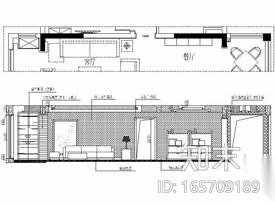 [成都]现代中式三居室住宅室内设计全套装修图（含效果）施工图下载【ID:165709189】