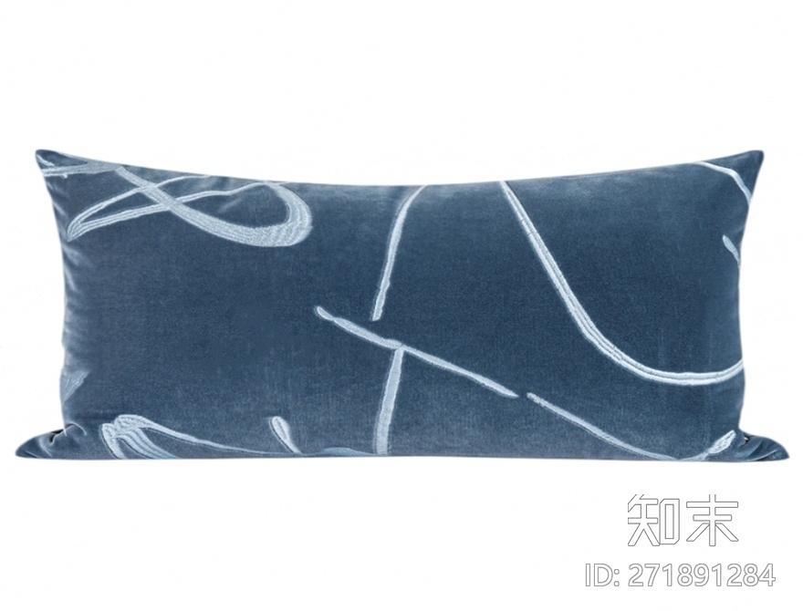 现代蓝色不规则抱枕贴图下载【ID:271891284】