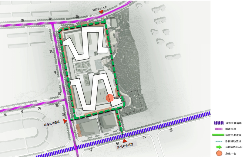 湘雅五医院建筑设计方案文本+CADcad施工图下载【ID:151579131】