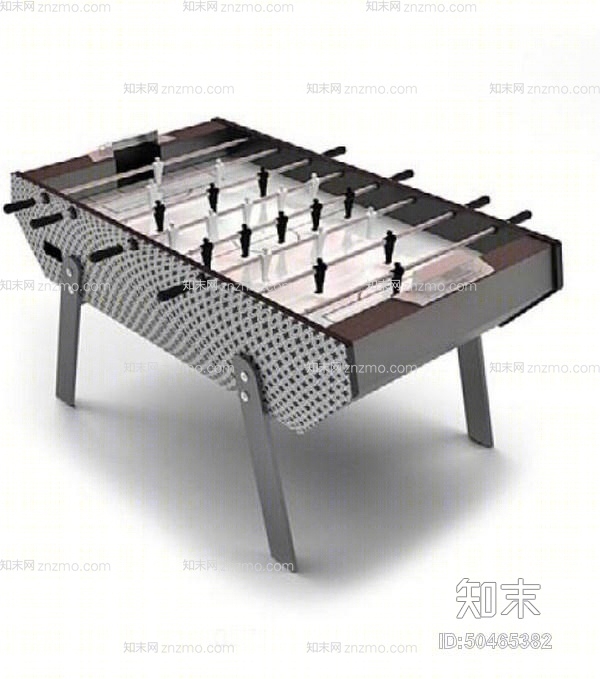 黑色双人足球3D模型下载【ID:50465382】