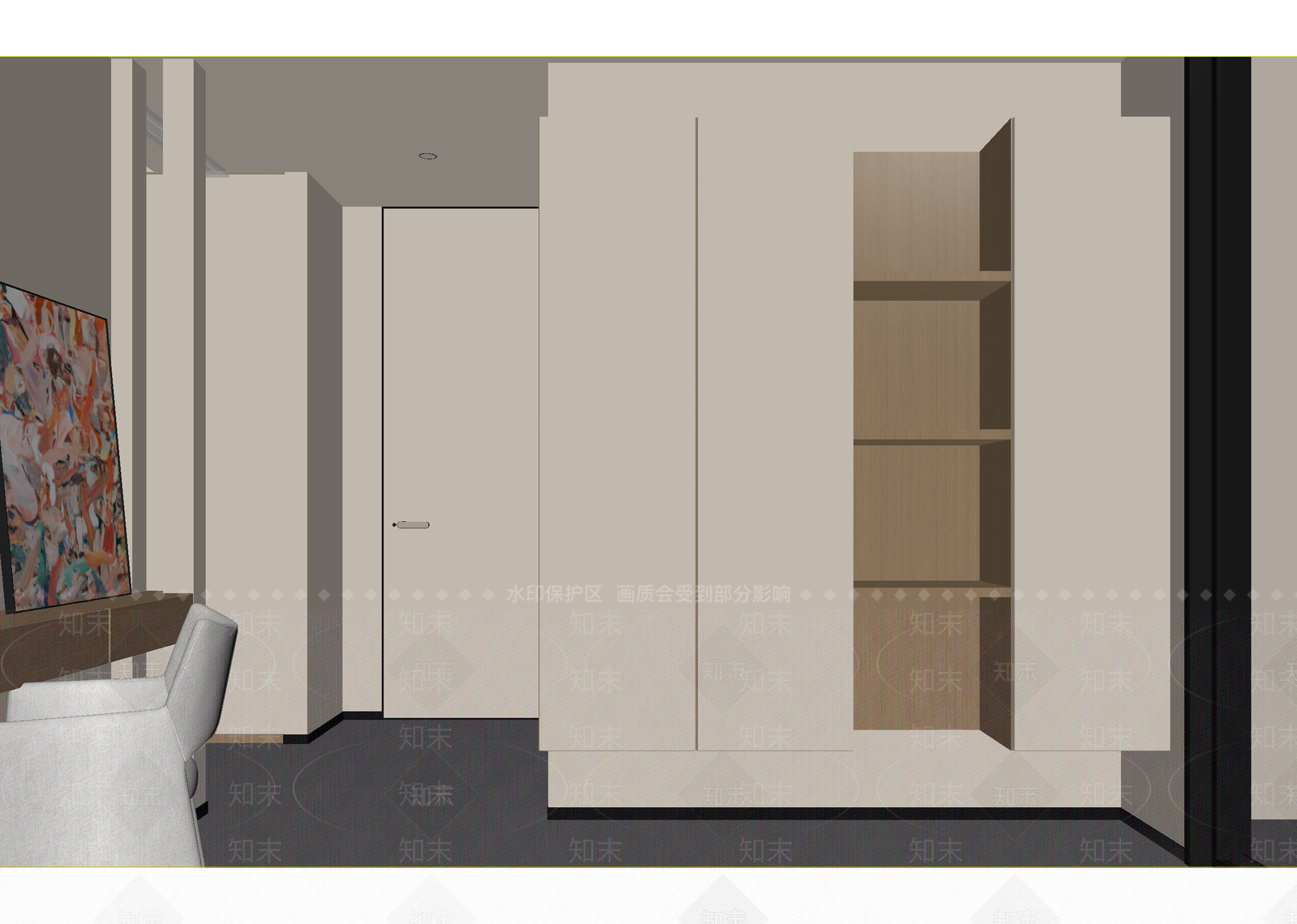 现代玄关3D模型下载【ID:1214713566】