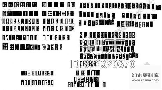 图块/节点室内装修门图集施工图下载【ID:832320870】