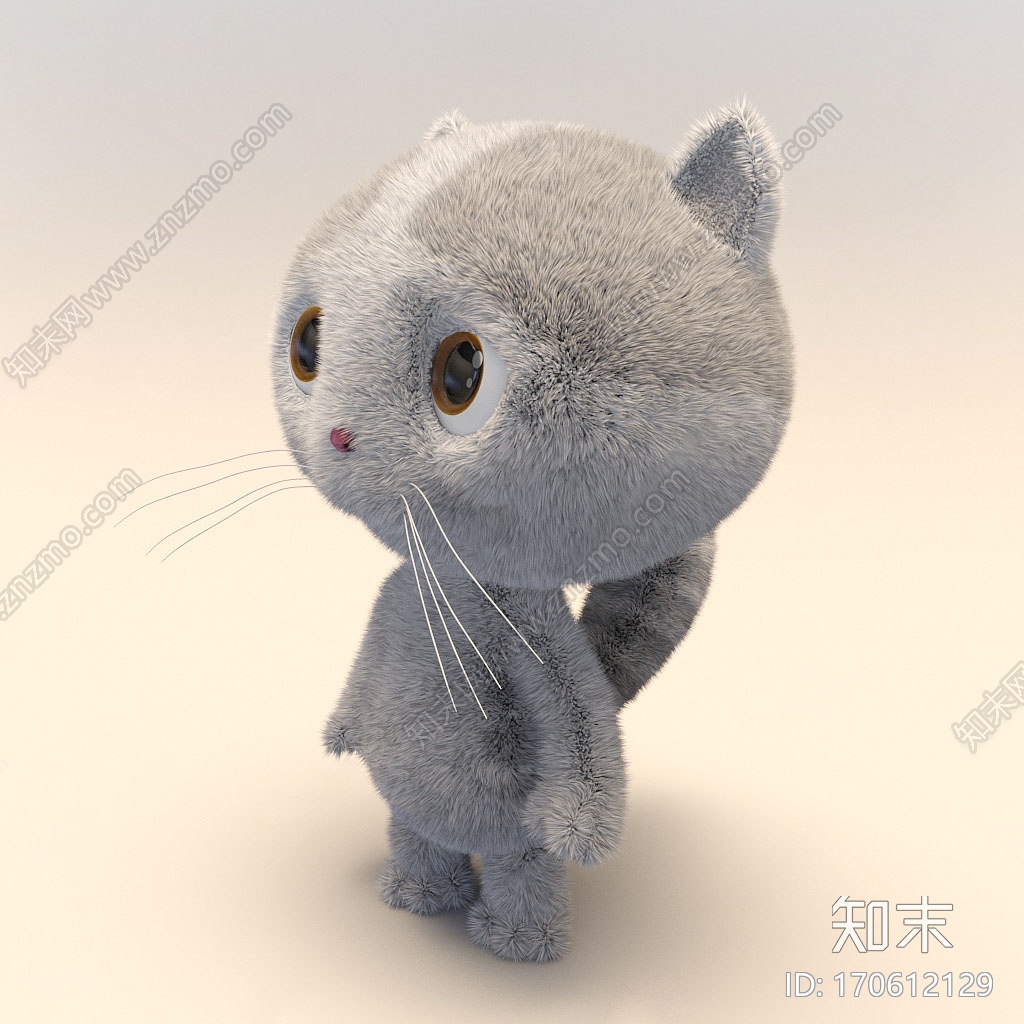 现代3D卡通汤姆猫CG模型下载【ID:170612129】