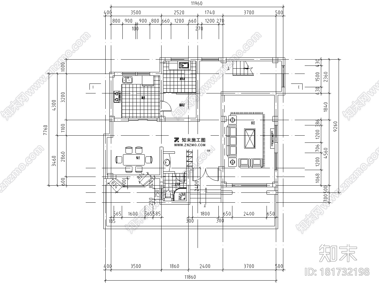 3层独栋别墅建筑图纸设计cad施工图下载【ID:181732198】