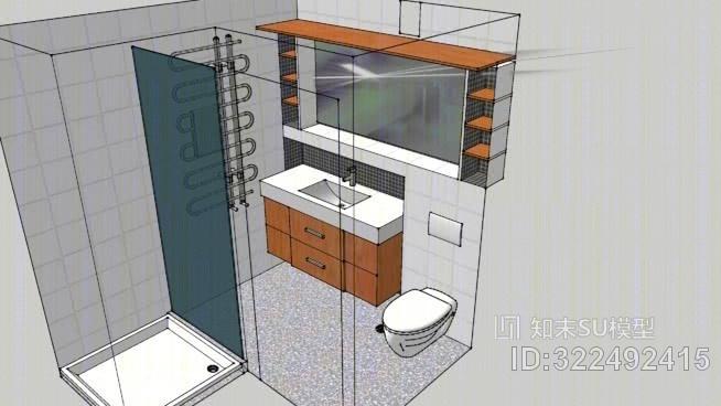 小浴室SU模型下载【ID:322492415】