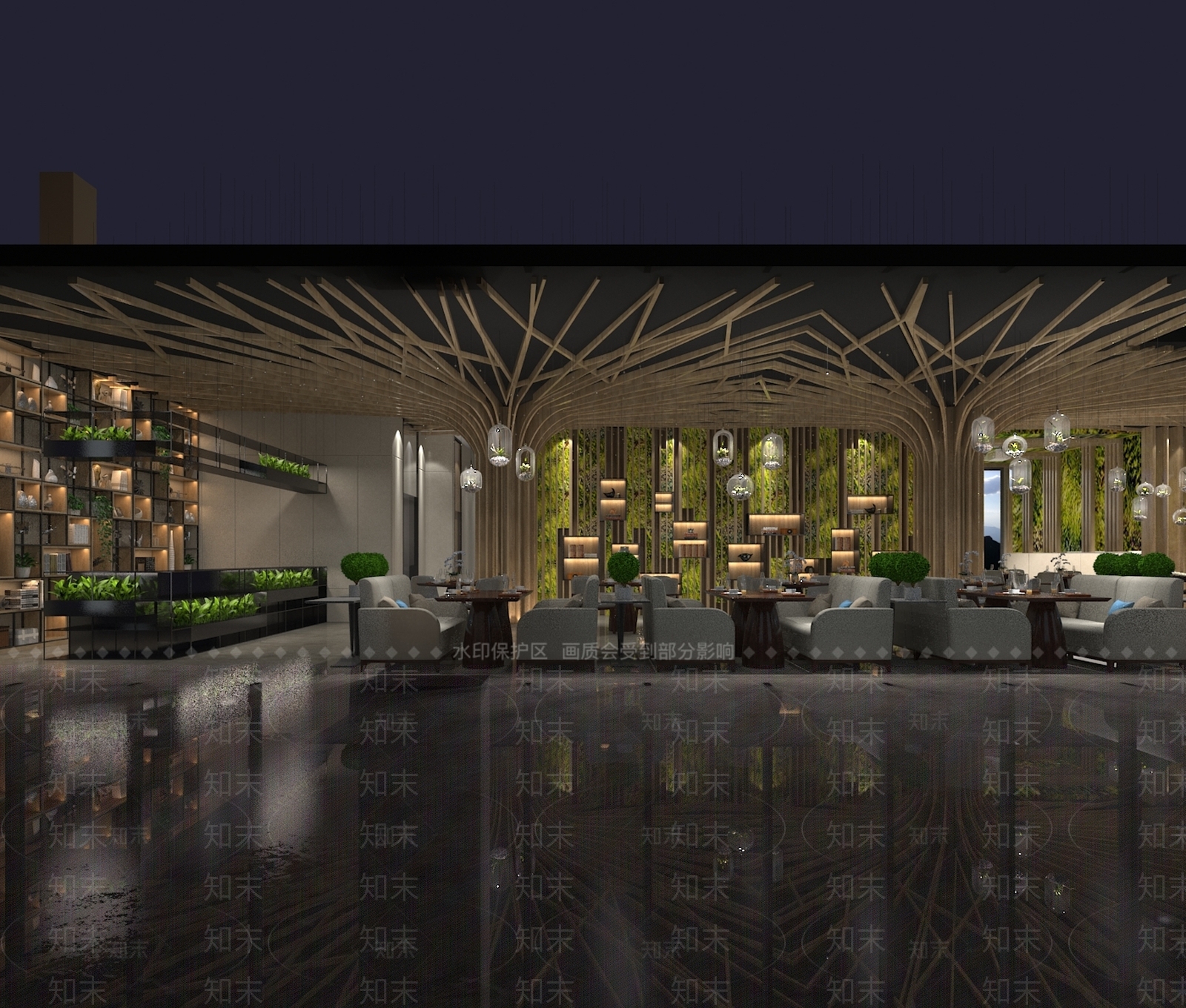 中式音乐餐厅3D模型下载【ID:433261009】