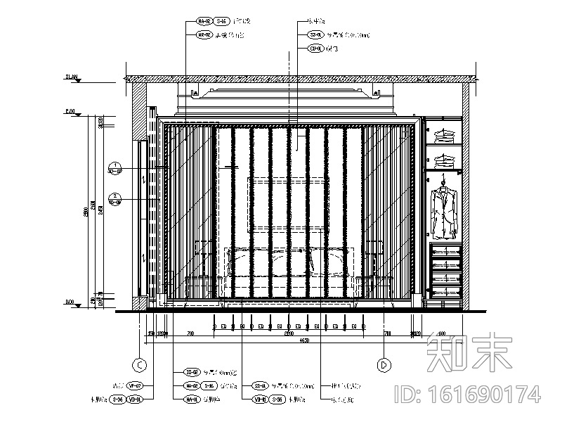 [长沙]高端私人豪宅设计CAD施工图（含效果图）cad施工图下载【ID:161690174】