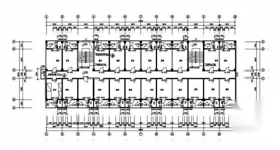 某五层框架结构民工宿舍楼建筑结构水电施工图cad施工图下载【ID:165154174】