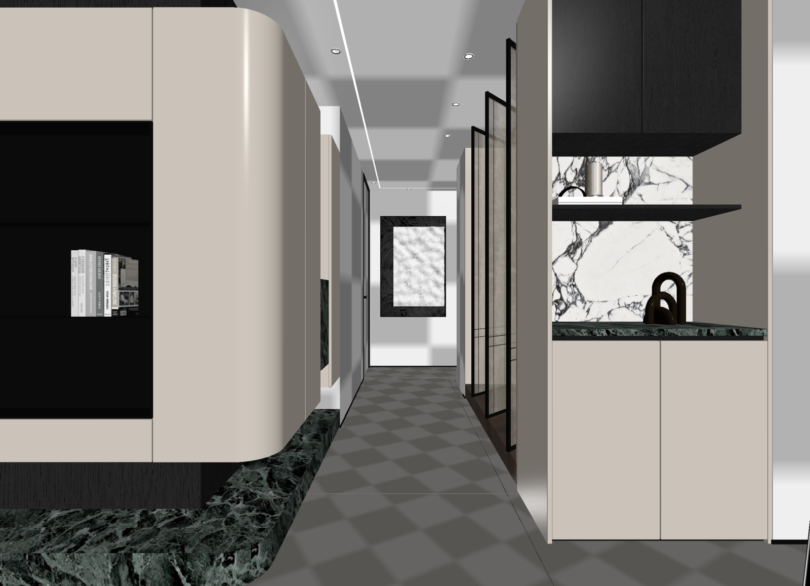 现代玄关3D模型下载【ID:1215003515】