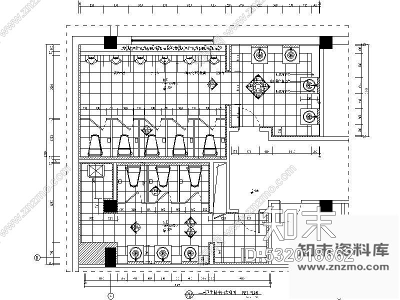 施工图某国际酒店公共卫生间装修图施工图下载【ID:532018662】