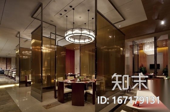 [湖北]五星级品牌假日酒店餐厅装修CAD施工图（含效果）施工图下载【ID:167179131】