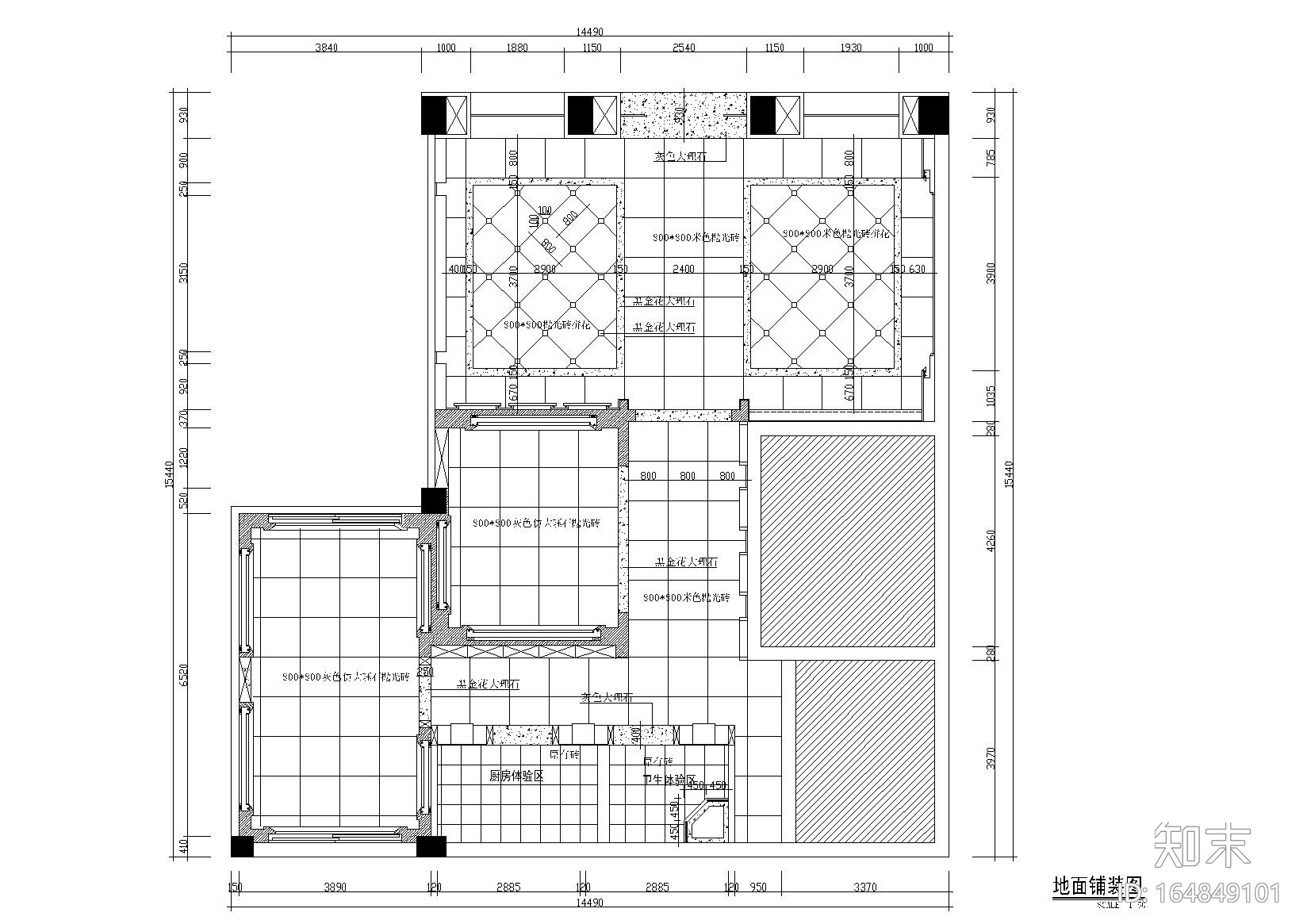 君澜吊顶生活馆设计施工图+效果图+门头施工图下载【ID:164849101】