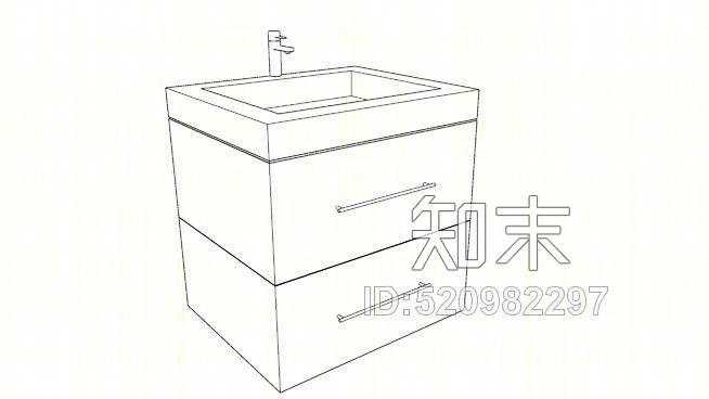 壁挂24“浴室虚荣”SU模型下载【ID:520982297】