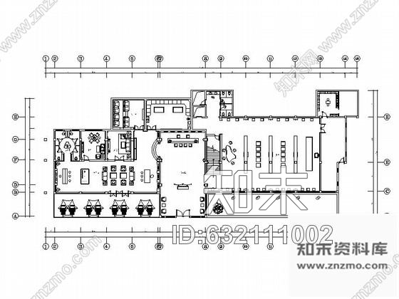 施工图崇州某古镇书画院会所室内装修图含效果施工图下载【ID:632111002】
