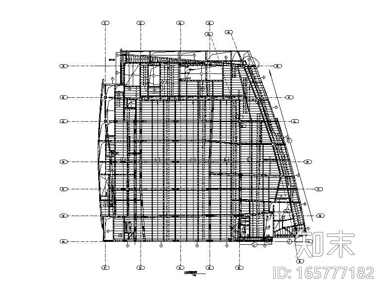 压型钢板深化设计施工图（2016）cad施工图下载【ID:165777182】