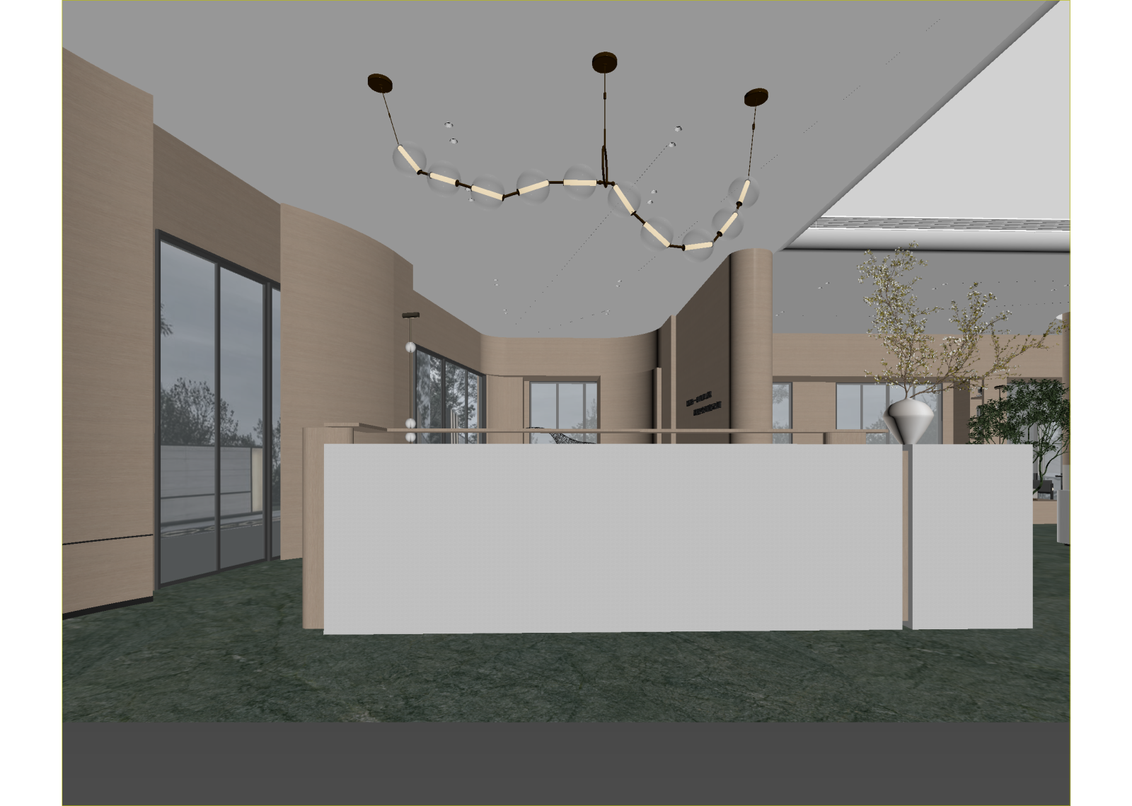 现代售楼处3D模型下载【ID:1214383324】