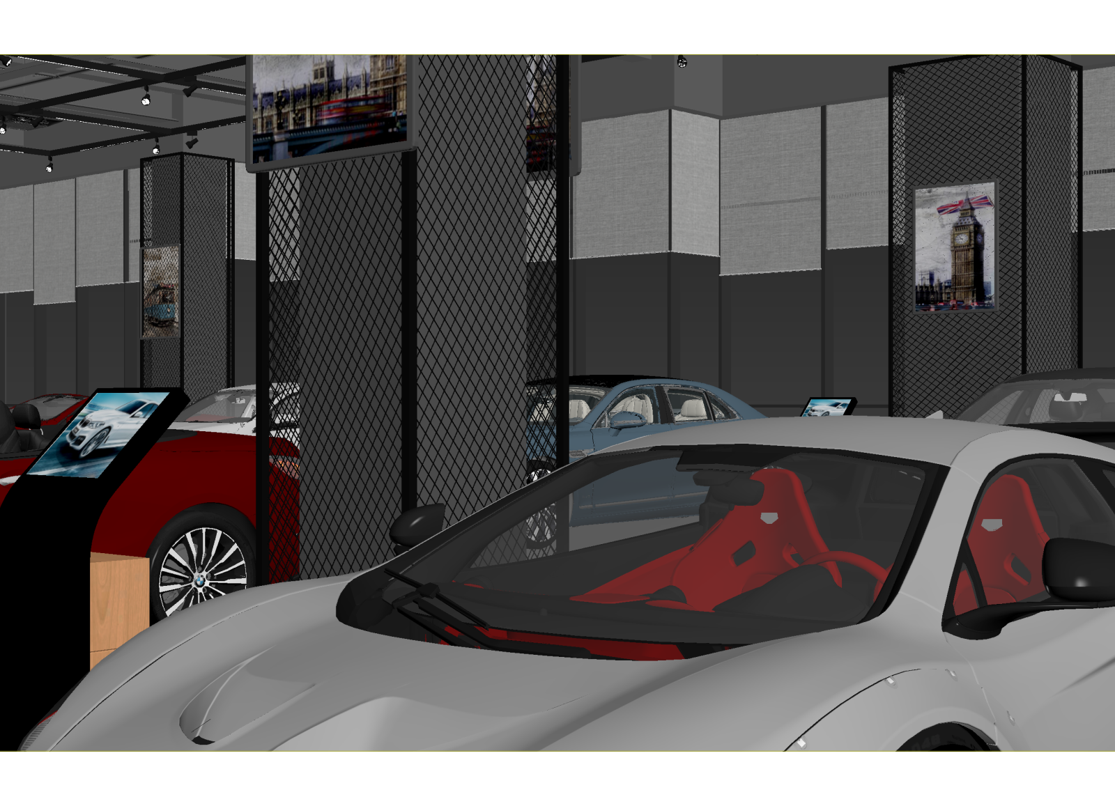 现代汽车展厅3D模型下载【ID:1214976247】