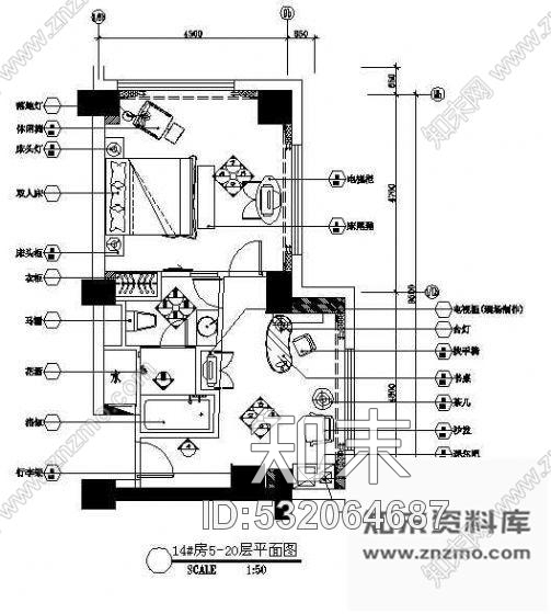 施工图五星酒店套房图纸cad施工图下载【ID:532064687】