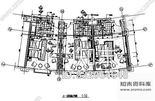 酒店客房cad施工图下载【ID:532064648】