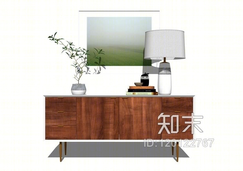 边柜SU模型下载【ID:120122767】