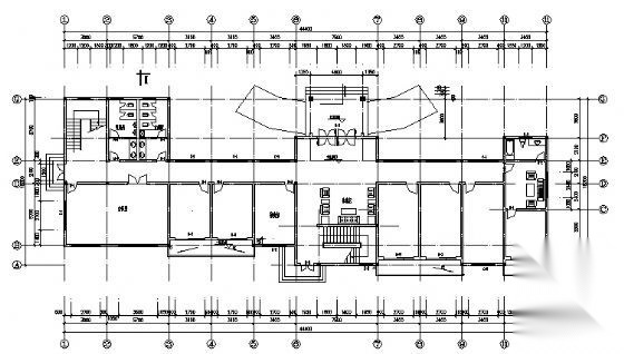 某三层办公楼建筑方案图cad施工图下载【ID:151435134】