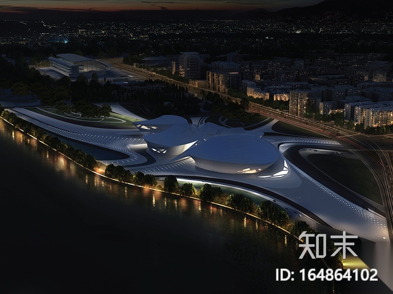 扎哈.哈迪德——江苏大剧院建筑设计方案文本cad施工图下载【ID:164864102】