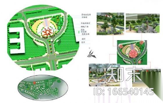 观澜高新技术产业园区景观规划方案cad施工图下载【ID:166540145】