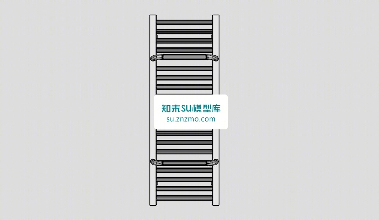 钢制暖气片散热器SU模型下载【ID:148502178】