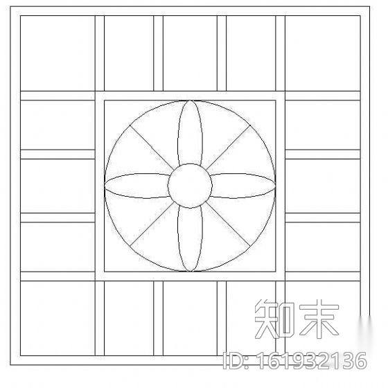 西式天花cad施工图下载【ID:161932136】