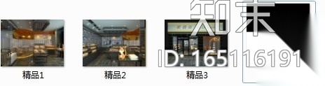 [四川]知名品牌面包店室内装修施工图（含效果）施工图下载【ID:165116191】