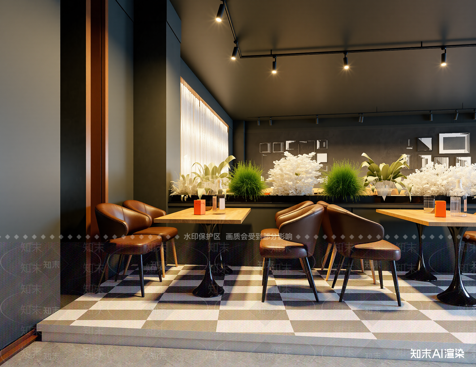 咖啡厅3D模型下载【ID:1214617655】