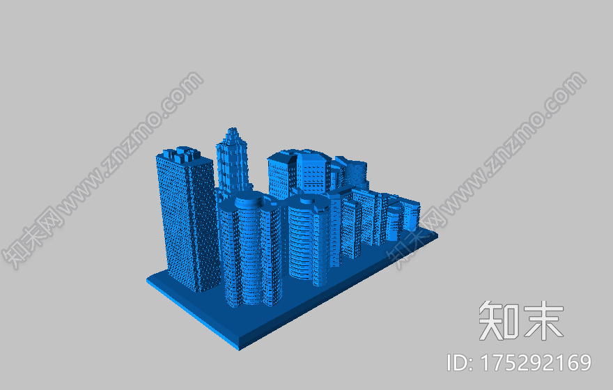 建筑群3d打印模型下载【ID:175292169】