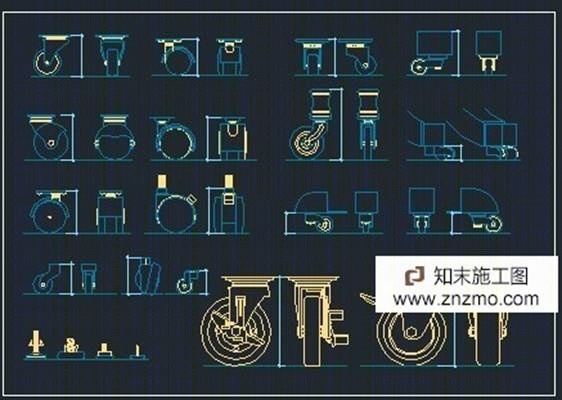 200个很细致的家具五金施工图下载【ID:96936407】