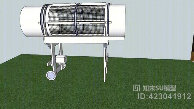 旋转堆肥与土壤筛筛SU模型下载【ID:423041912】