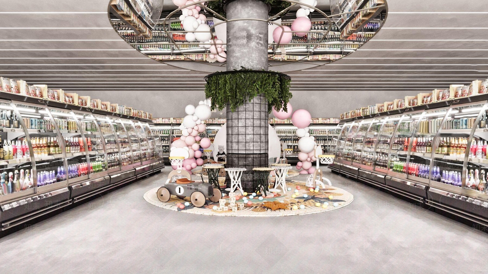 现代超市3D模型下载【ID:1125393092】