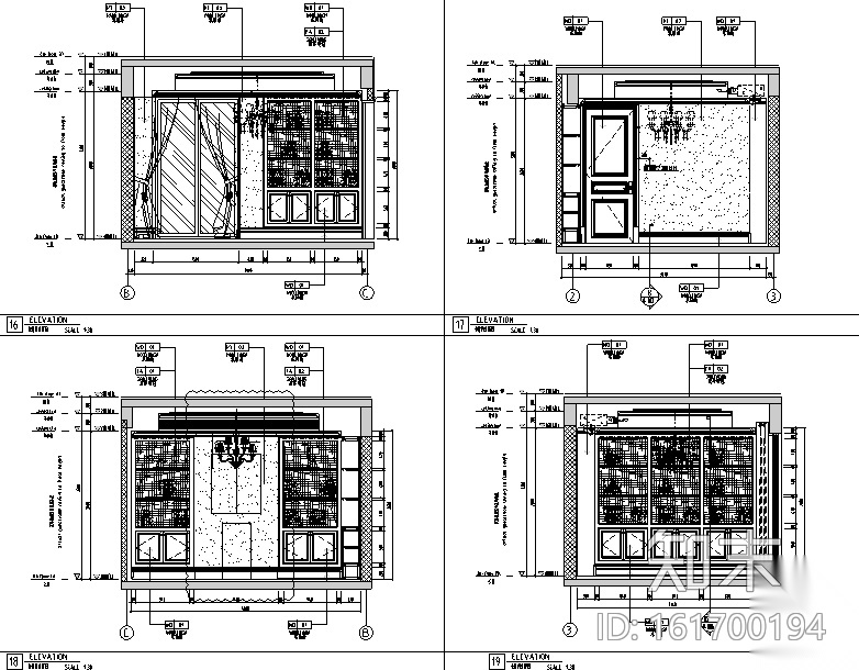 不在巴黎的浪漫|熊猫小镇T3别墅设计施工图（附效果图）cad施工图下载【ID:161700194】