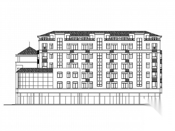 [潍坊]某住宅小区六层商住楼建筑施工图施工图下载【ID:167356124】