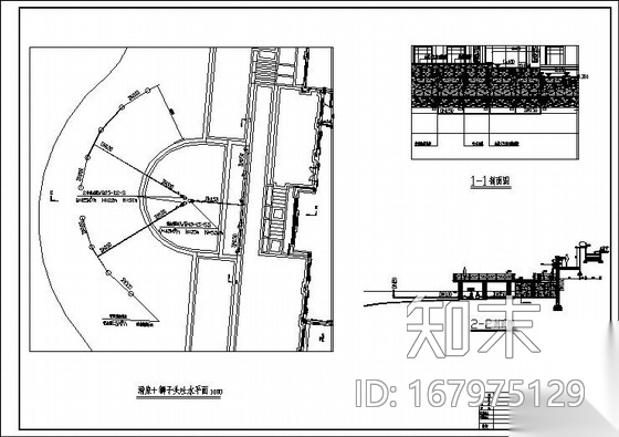 某居住小区景观水景、喷灌施工图施工图下载【ID:167975129】