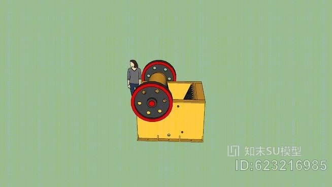 颚式破碎机SU模型下载【ID:623216985】